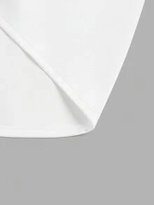 GlowEve CURVE 夏季加大码纯色蕾丝拼接优雅吊带背心 - 白色 - 查看 6