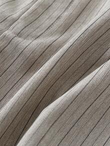 Franclia Quần short nữ bằng vải cotton dệt, có đai lưng, cạp thường, không túi, thích hợp mặc hàng ngày. - Xám - Xem 6