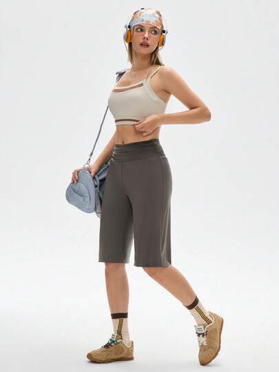 Medorelle Damen Hohe Taille Sporthose, Sommer Neuankömmling, Loose Fit Outdoor Hose, Athletische Hose für Laufen & Training