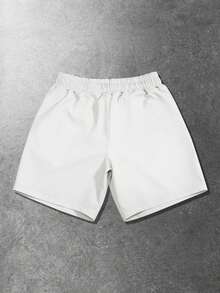 ROMWE MEN Goth Men's Street Graphic Print Casual Shorts, Suitable For Spring And Summer - Multicolor - View 6