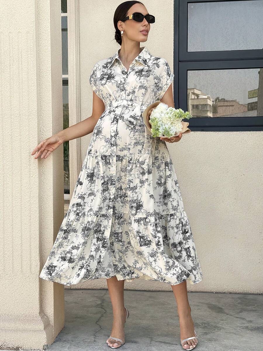 MaterniWear 夏季服装、孕妇工作服、孕妇工作套装、孕妇工作连衣裙、孕妇装、孕妇连衣裙、夏季孕妇休闲印花荷叶边连衣裙、黑白单色印花衬衫裙(孕妇款)、浪漫衬衫款式、通勤优雅、复古风格。女士休闲夏季连衣裙、Florurora春夏优雅连衣裙、度假装、女士度假连衣裙、复古连衣裙、法式连衣裙、女士春季服装、女士夏季休闲连衣裙、女士优雅夏季连衣裙、女士野餐连衣裙、女士新款连衣裙、Zanea女士休闲连衣裙、女士印花连衣裙、Zanzea女士优雅连衣裙、Yisikado连衣裙、Zanzea女士加大码连衣裙、衬衫裙、印花长裙、印花连衣裙、锯齿形连衣裙、Zoo Outfits女士服装 - 黑色 - 查看 1