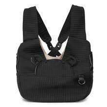 1 pieza Mochila transportadora ajustable para mascotas, adecuada para perros pequeños y medianos, mochila para perros/gatos de cara hacia adelante con correas de hombro acolchadas, ideal para senderismo, viajes, perros y gatos pequeños - Multicolor - Ver 4
