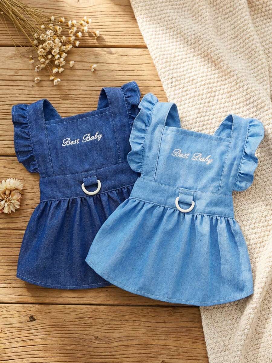 PETSIN Casual Leash Design Blue Princess Dress For Pets, Suitable For Spring And Summer - Multicolor - View 1