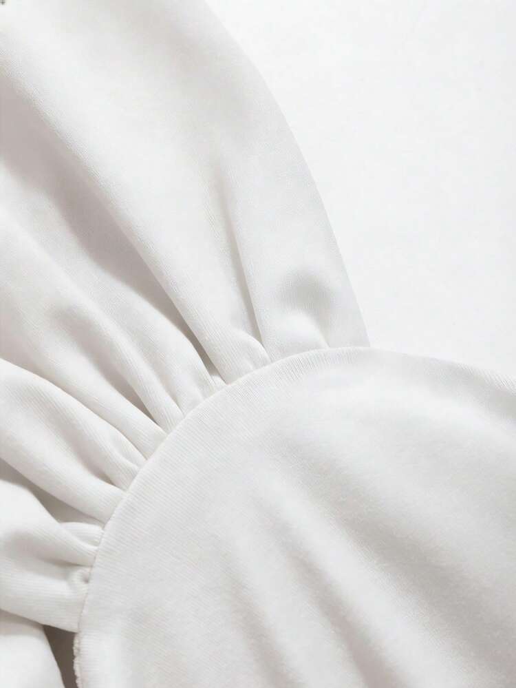 Cap Sleeve Cropped Square Neck T-Shirt Summer