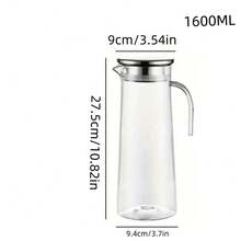 1 Bình đun nước ép bằng acrylic, bình nước lạnh, bình trà chống mài mòn cao, bình nước lạnh, bình đựng đồ uống thương mại - Trong sáng - Xem 10