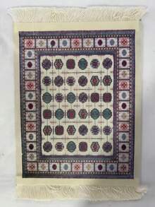 1/2 piezas Manteles individuales, Posavasos, Tapetes de café, Textiles de comedor con diseño de arte vintage con borlas francesas, Regalos de Navidad, Halloween, Vajilla para fiestas, Día de la Madre, Regalos de Eid Al-Adha - Multicolor - Ver 8