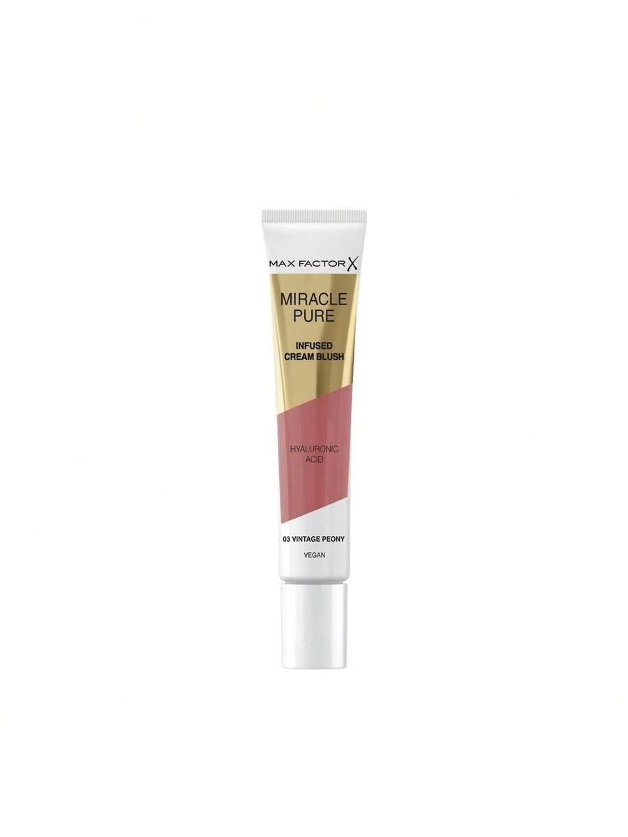 Max Factor Miracle Pure Cream Blush 03 Vintage Peony 15 Ml – Cream Blush, Hydrating, For Women, Vintage Peony, Hyaluronic Acid, Suitable For Daily Makeup Routine - 03 Vintae Peony - 查看 1