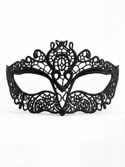 Whyspr Lace Mask For Festival Masquerade Party, Sexy Lace Mask With Hollowed-Out Eyemask, Cosplay Performance Mask Valentine's Day Valentines Halloween