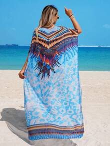 Swim Mulvari 优雅度假风圆领罩衫，女士 - 彩色 - 查看 2