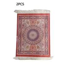 2 piezas de individuales, posavasos, tapetes de café, textiles de comedor con diseño de arte vintage con borlas francesas, regalos de Navidad, Halloween, vajilla para fiestas, Día de la Madre, regalos de Eid Al-Adha - Multicolor - Ver 14