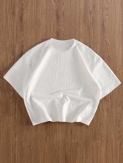 TOKVUE Men's Solid Color Round Neck Casual Versatile Daily Wear Short Sleeve T-Shirt