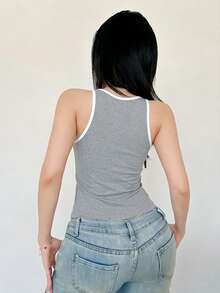 Rafferiza Áo liền thân gợi cảm cho nữ, Áo bodysuit cơ bản, Áo tanktop, Áo racer top, Áo liền thân cho nữ, Áo vest cho nữ, Áo liền thân tập luyện, Áo yoga, Áo tập thể dục cho nữ, Áo tank top cho nữ, Áo racer top mùa hè, Áo bodysuit cơ bản cho nữ, Áo bodysuit cho nữ, Áo ôm sát, Áo tanktop bodysuit. - Màu Xám nhạt - Xem 2
