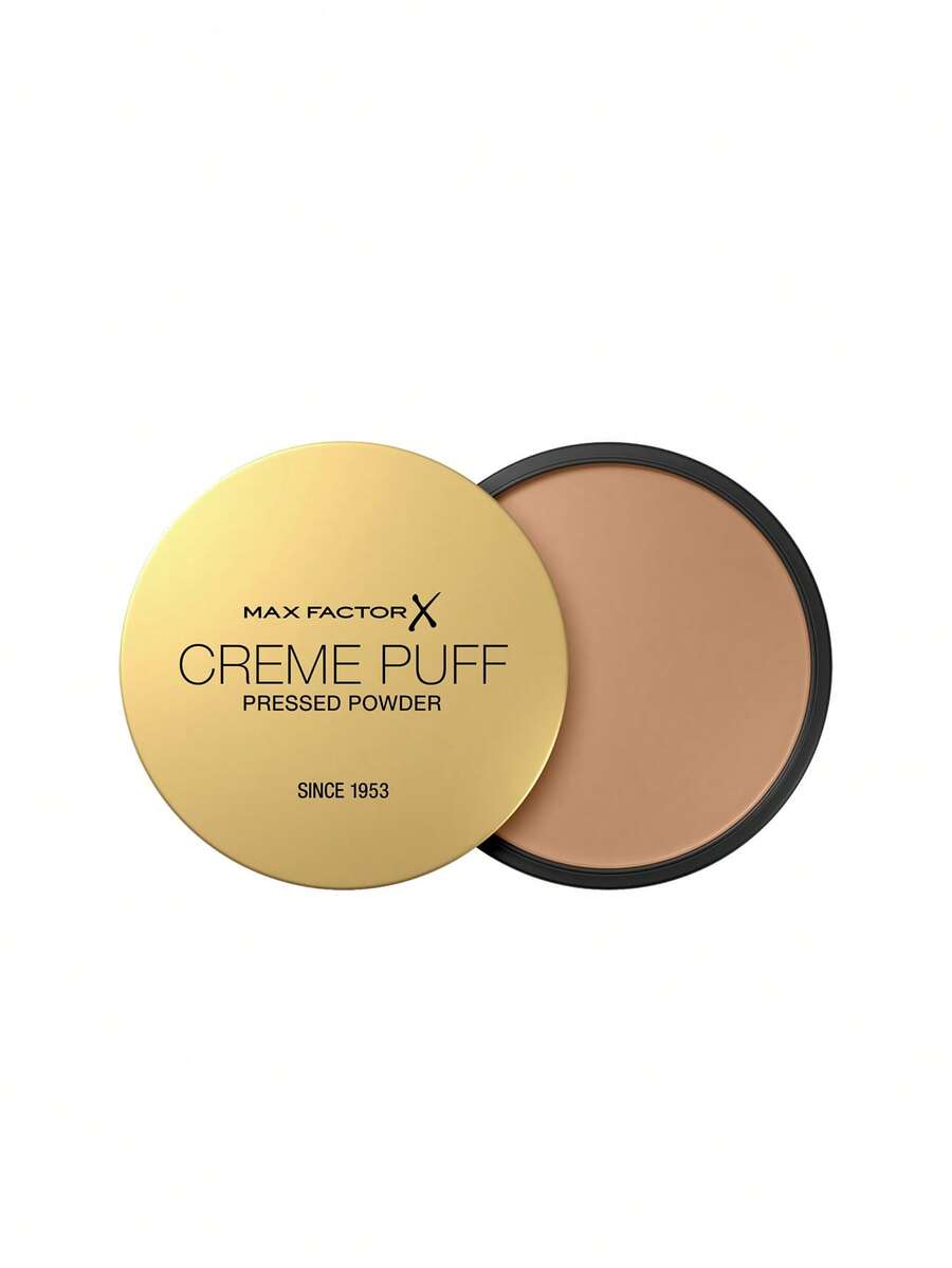 Max Factor Crème Puff Powder Compact 13 Nouveau Beige 14 G – Pressed Powder, Matte Finish, For All Skin Types, Nouveau Beige, Suitable For Daily Makeup Routine - 13 Nouveau Beige - View 1