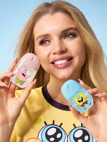 SpongeBob SquarePants | SHEIN 50毫升/1.8盎司可爱卡通糖果色塑料空分装瓶，按压式喷雾瓶，便携式可灌装喷雾瓶，可灌装清洁液、驱蚊液、护肤水等液体，可重复使用灌装瓶，礼品，适合日常使用，旅行必备，喷雾细腻，防漏，容器，浴室 - 彩色 - 查看 4