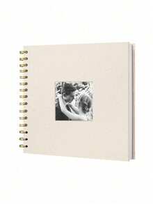 Scrapbook Photo Album, Linen Cover Commemorative Album, Hard Cover Kraft Paper White Pages Album, Suitable For Travel, Wedding Guest Book, Birthday Party Commemorative Album, Party Christening, Wedding Anniversary, Room Decor (20 Sheets/40 Pages) - Multicolor - View 10