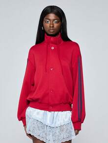 COUREZ Women Sweatshirts - Red - View 4