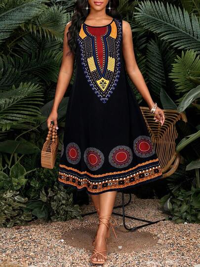 SHEIN Lady 女士度假连衣裙