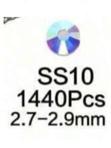 Round Flatback Glass Rhinestones With Gold Bottom For Diy Clothing Decoration(AB Diamonds Have Different Colors Under Different Lighting Conditions) - Multicolor - View 22