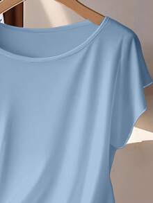 EMERY ROSE Women's Tie Bow Blouse And Straight Leg Pants 2 Pieces Set - Multicolor - View 3