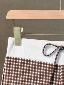 Elavelle Women's High Waist Bowknot Printed Bikini Bottom, Spring/Summer - Multicolor - View 4