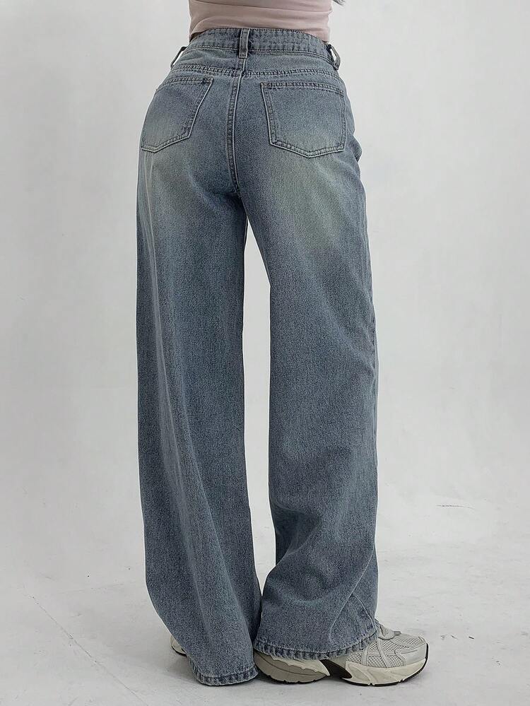 Women's Tall Loose Casual Straight Leg Jeans