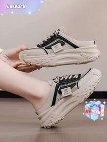 [Recomendamos pedir una talla talla grande] Sandalias negras para mujer, zapatos casuales, zapatos de playa, zapatos de verano, zapatos de oficina, zapatos de trabajo, adecuados para usar en Navidad. - Negro - Ver 3