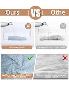 2条超柔软超细纤维毛巾 - 速干、超强吸水、300克高吸水性柔软干发帽、珊瑚绒速干发巾，适用于女性和女孩，温和呵护卷发或受损发质，防毛躁湿发帽，纯色浴室配件、帽子、浴帽、理发店美发产品及配件、美容旅行必备品、浴室用品、理想的浴室配件。 - 彩色 - 查看 11