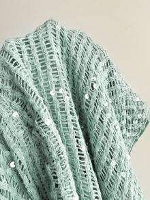 Aloruh 新款性感露背露肩迷你紧身亮片连衣裙，适合音乐节、派对等场合，凸显娇小身材。 - 綠色 - 查看 14