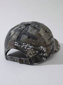 ROMWE Goth 1 女士便签贴纸钻孔透气棒球帽户外可调节帽 - 彩色 - 查看 4