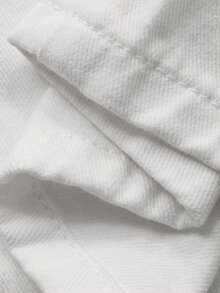 DAZY Bộ đồ denim nữ gồm áo yếm hở lưng và quần ống rộng thoải mái, thích hợp cho kỳ nghỉ hè. - trắng - Xem 7