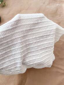 Bộ đồ thể thao màu trắng trơn, tối giản, thoải mái dành cho bé gái tuổi teen, gồm áo tank top và quần short dệt kim, thích hợp cho kỳ nghỉ, đi biển, phong cách thời trang mới. - trắng - Xem 7
