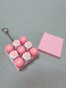 Joivida 创意猫爪钥匙扣 | 柔软可收藏钥匙扣，生日、情人节、圣诞节礼物 | 派对小礼物，聚会休闲可爱礼品 - 多色 - 查看 11