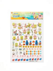 SpongeBob SquarePants | SHEIN 可爱浮雕卡通美甲贴纸，防水自粘，免烤，DIY美甲装饰，美甲贴片，美甲用品，美甲饰品，美甲小玩意，美甲贴片，美甲沙龙DIY滑动美甲装饰，美甲师必备，美甲贴片，美甲片，美甲滑动装饰 - 彩色 - 查看 6