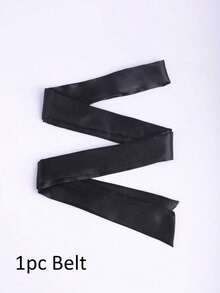 SHEIN A Women's Solid Color Short-Sleeved Bathrobe, Suitable For Spring And Summer, Home Wear, Hotel Wear, Party Wear, Swimming Wear - Black - View 10