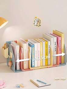 File Storage Rack, Expandable Book Stand, Student Book Sorting, Dormitory, Study, Desktop, Colorful Bookshelf - color - View 9