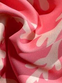 Swim Mod Bộ bikini hai mảnh họa tiết hoa màu hồng dành cho nữ, kiểu dáng gợi cảm, thích hợp cho kỳ nghỉ biển. - Hồng - Xem 7