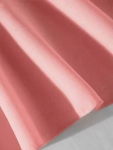 SHEIN 女婴两件套甜美可爱套装，含帽子，时尚短袖上衣和连衣裙，饰有3D立体花朵和仿珍珠纽扣，轻盈面料，适合各种场合。 - 粉色 - 查看 9