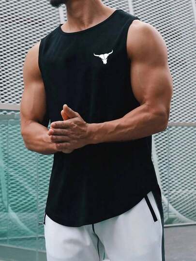 Men's vest, menswear, regular length, vest, sportswear, suitable for everyday wear and outdoor activities, made of comfortable fabric, machine washable.