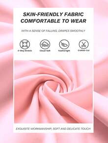 Eassivo Women's Drawstring Backless Sports Tank Top, Sleeveless Yoga Running Casual Slim Fit Vest - Pink - View 6