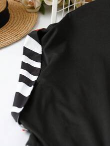 GlowEve CURVE Đầm dáng chữ A rộng rãi, thoải mái, cổ tròn, tay ngắn, thắt eo, chất liệu vải dệt in họa tiết, phù hợp cho mặc hàng ngày, đi làm, đi nghỉ mát, ở nhà, dài đến đầu gối. - Nhiều màu - Xem 4