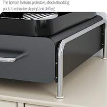 Caja de almacenamiento de cápsulas de café de metal de moda con cajón, organizador de mostrador de cocina para cápsulas de café, bolsas de té y accesorios, decoración ideal para la cocina y el comedor, esencial para volver a la escuela (pequeño) - Multicolor - Ver 8