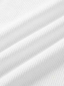 SHEIN Girlism 少女纯色简约日常穿搭方领短袖连体裤 - 彩色 - 查看 4