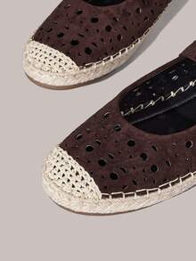 Styleloop Women Shoes Brown Hollow Belt Comfortable Breathable Casual Hemp Rope Bottom Flat Bottom Women's Shoes Daily Commuter Simple Vacation Tourism Pastoral Bohemian Music Festival Wear Women's Shoes - Coffee Brown - View 7