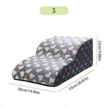 宠物楼梯，狗狗攀爬梯，防滑攀爬梯，适合小型、中型和大型犬在床上使用，猫咪床边攀爬梯 - 彩色 - 查看 11