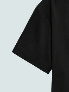 Modcrash 男士新款时尚嘻哈印花T恤 - 黑色 - 查看 5