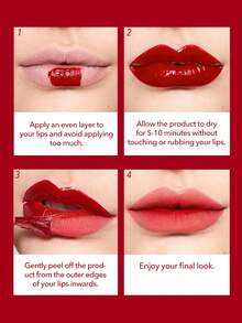 SHEGLAM Peel Talk Lip Tint-Samesies Long-Lasting Waterproof Liquid Lipstick Peel Off Lip Stain High Pigment Tattoo Tint Lip Tint Henna Lip Combo Brand Beauty Makeup Face Paint Cosmetic For Women Girls Perfect For Spring Summer Ideal For Y2K Fancy Fashion Suitable For Birthday Mother'S Day Gift Rave Party Ready Best Color - Samesies - Xem 4