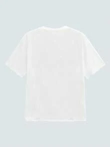 Modcrash Men's New Fashion Hip Hop Style Printed T-Shirt - White - View 2
