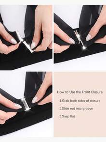 Underwear & Sleepwear 1pc Mesh Patchwork Backless Plunge Bra, Adjustable Straps, Wireless - Black - View 4