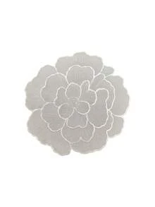 1件/6件装银色简约PVC防水花卉餐垫，易于清洁，可水洗擦拭，防滑耐热，适用于房间装饰、餐桌装饰、家居装饰，适合节日、生日、派对、婚礼和晚宴等场合。 - 銀色 - 查看 6