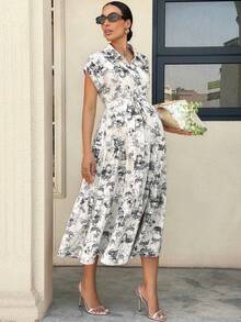 MaterniWear 夏季服装、孕妇工作服、孕妇工作套装、孕妇工作连衣裙、孕妇装、孕妇连衣裙、夏季孕妇休闲印花荷叶边连衣裙、黑白单色印花衬衫裙（孕妇款）、浪漫衬衫款式、通勤优雅、复古风格。女士休闲夏季连衣裙、Florurora春夏优雅连衣裙、度假装、女士度假连衣裙、复古连衣裙、法式连衣裙、女士春季服装、女士夏季休闲连衣裙、女士优雅夏季连衣裙、女士野餐连衣裙、女士新款连衣裙、Zanea女士休闲连衣裙、女士印花连衣裙、Zanzea女士优雅连衣裙、Yisikado连衣裙、Zanzea女士加大码连衣裙、衬衫裙、印花长裙、印花连衣裙、锯齿形连衣裙、Zoo Outfits女士服装 - 黑色 - 查看 4